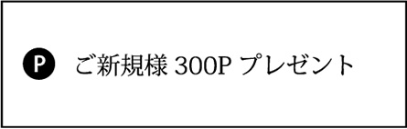 ご新規様300P プレゼント