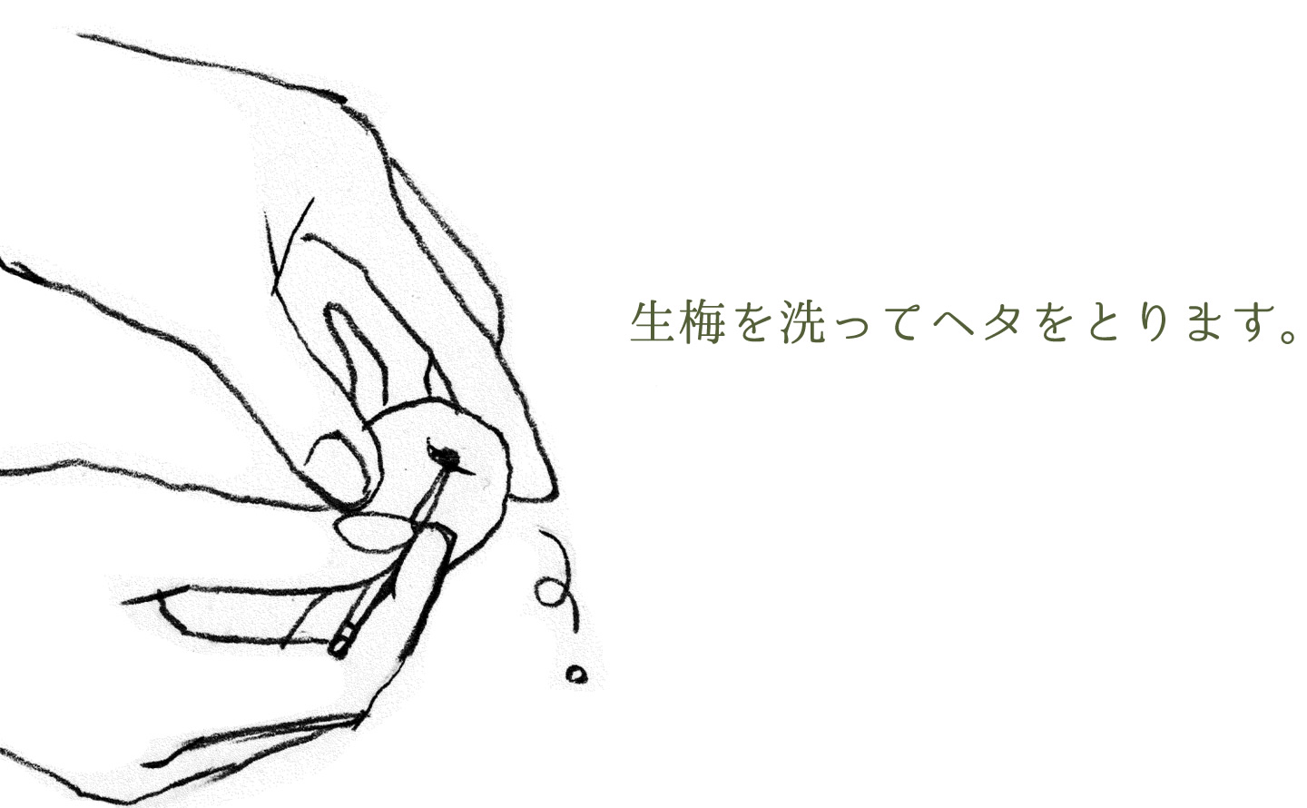 梅の下処理