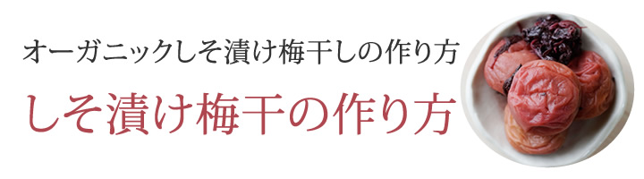 オーガニックしそ漬け梅干しの作り方